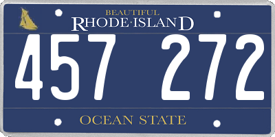 RI license plate 457272