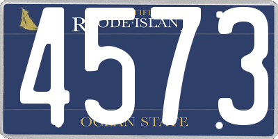 RI license plate 4573