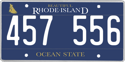 RI license plate 457556