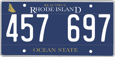 RI license plate 457697