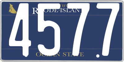 RI license plate 4577