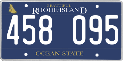 RI license plate 458095