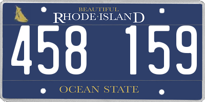 RI license plate 458159