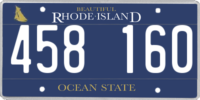 RI license plate 458160