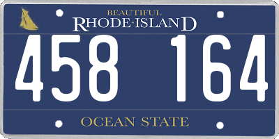RI license plate 458164