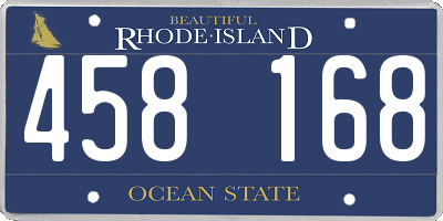 RI license plate 458168