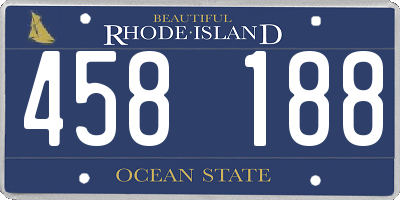 RI license plate 458188