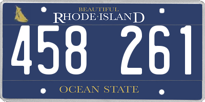 RI license plate 458261