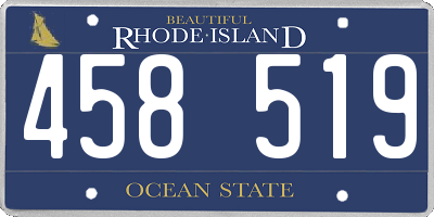 RI license plate 458519