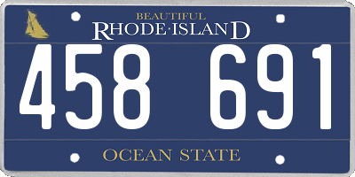 RI license plate 458691