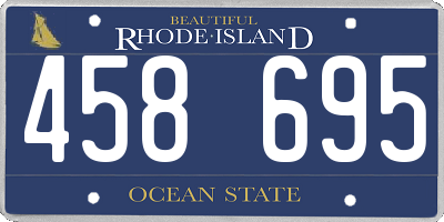 RI license plate 458695