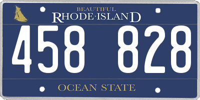 RI license plate 458828