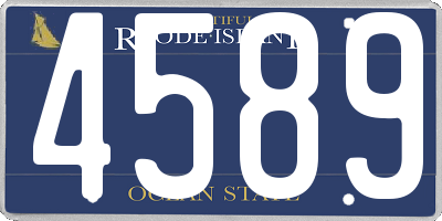 RI license plate 4589