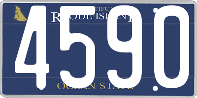 RI license plate 4590