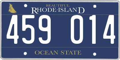 RI license plate 459014