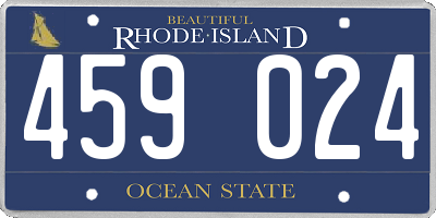 RI license plate 459024
