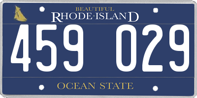 RI license plate 459029