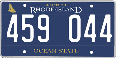 RI license plate 459044