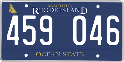 RI license plate 459046