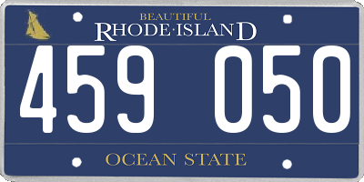 RI license plate 459050