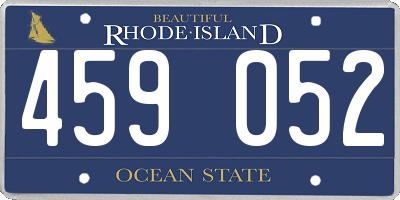 RI license plate 459052
