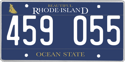 RI license plate 459055