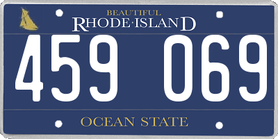 RI license plate 459069