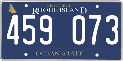 RI license plate 459073