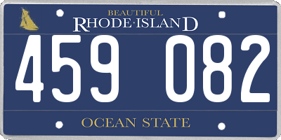 RI license plate 459082