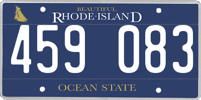 RI license plate 459083