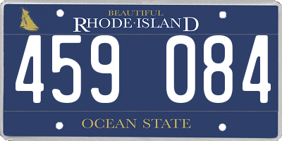 RI license plate 459084
