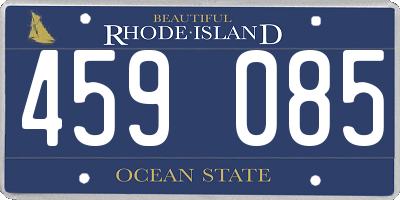 RI license plate 459085