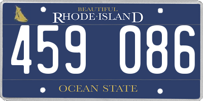 RI license plate 459086