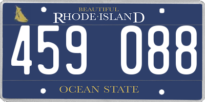 RI license plate 459088