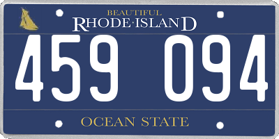 RI license plate 459094