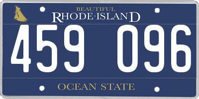RI license plate 459096