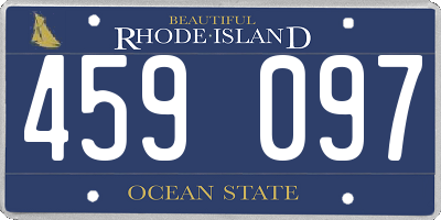 RI license plate 459097