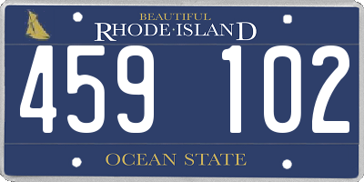 RI license plate 459102