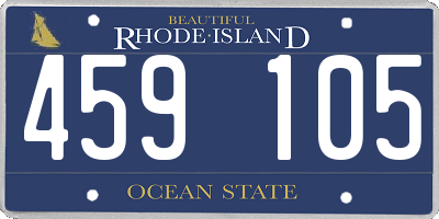 RI license plate 459105