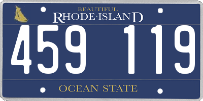 RI license plate 459119