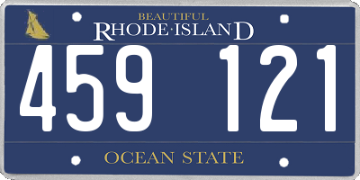 RI license plate 459121
