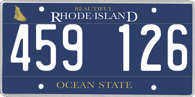 RI license plate 459126