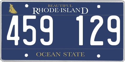 RI license plate 459129
