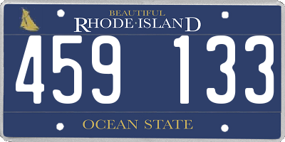 RI license plate 459133