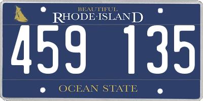 RI license plate 459135