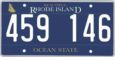 RI license plate 459146