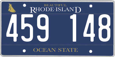 RI license plate 459148