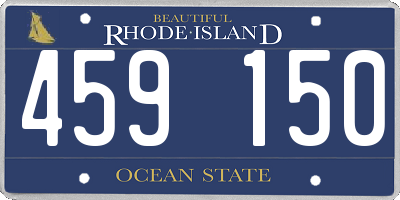 RI license plate 459150