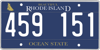 RI license plate 459151