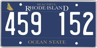 RI license plate 459152
